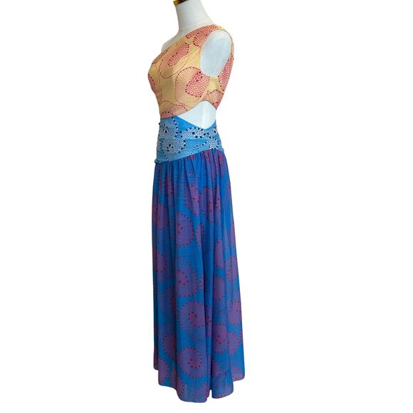 STAUD Yellow and Blue Maxi Dress - Picture 10 of 13